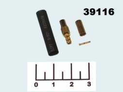 Разъем MMCX-C316J гнездо обжимной gold на кабель