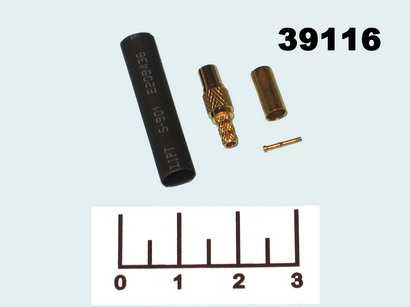 Разъем MMCX-C316J гнездо обжимной gold на кабель