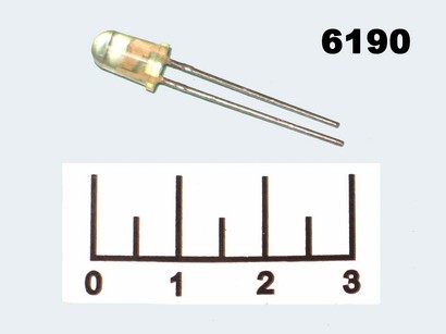 Светодиод LED КИПД65Г1-К красный 3V 5мм (GNL-5013URC)
