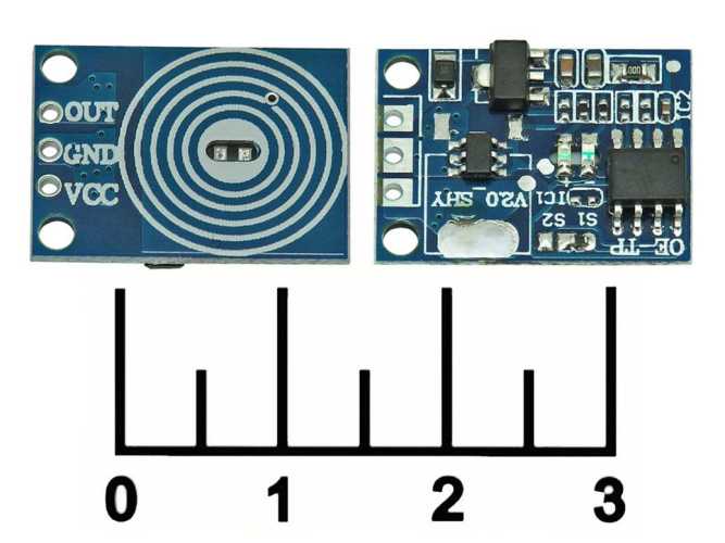 Радиоконструктор Arduino сенсорный выключатель TTP223 (версия с силовым ключем и диммером)