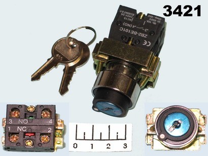 Выключатель ключ 3-х позиционный с фиксацией (3SA8-BG03) 600/10