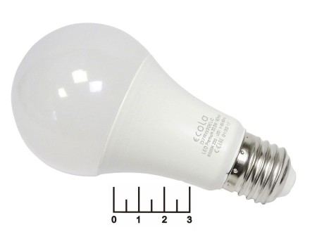 Лампа светодиодная 220V 20W E27 6500K белый холодный A65 Ecola (65*130) D7RD20ELC (1600lm)