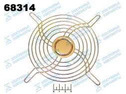 Решетка для вентилятора 185*185мм (ZW140-6QTH-T) gold
