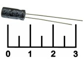 Конденсатор электролитический ECAP 0.22мкФ 35В 0.22/35V 0511 105C