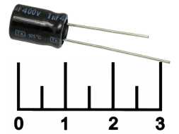 Конденсатор электролитический ECAP 1 мкФ 400В 1/400V 0811 105C (TK)