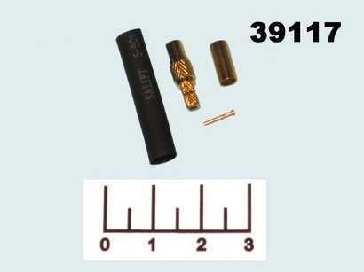 Разъем MMCX-C188J гнездо обжимной gold на кабель