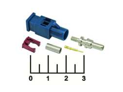 Разъем Fakra C штекер обжимной на кабель (SMB-C-K1.5)