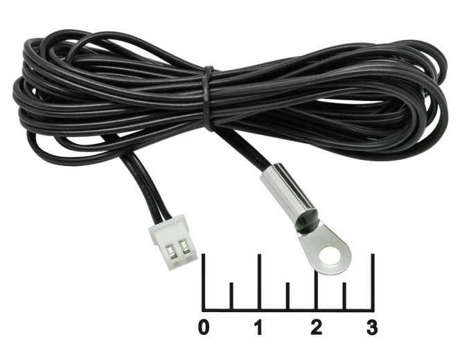 Датчик температуры NTC 5 кОм кабель 2м 2pin