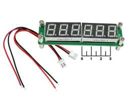 Радиоконструктор измеритель частоты сигнала от 0.1 до 65 МГц XQ0027-01 (красный)