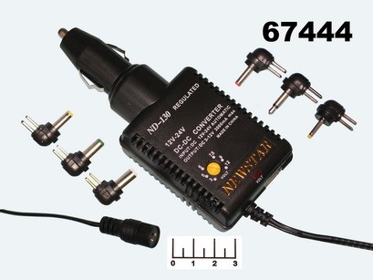 Адаптер автомобильный 3-12V 3A ND-130 + USB