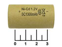 Аккумулятор 1.2V 1.3A Ni-CD (010198M(1.2/1.3/42))