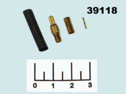 Разъем MMCX-C174J гнездо обжимной gold на кабель