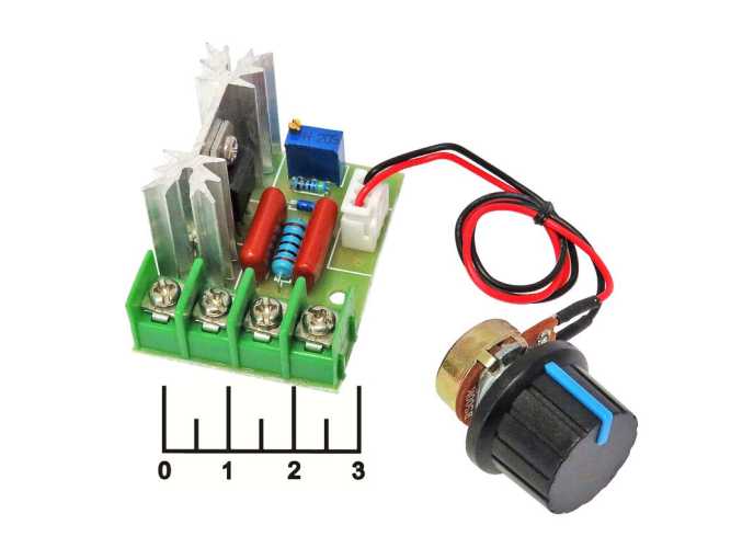 Выключатель-регулятор (диммер) 220V 2000W без выключения на проводе
