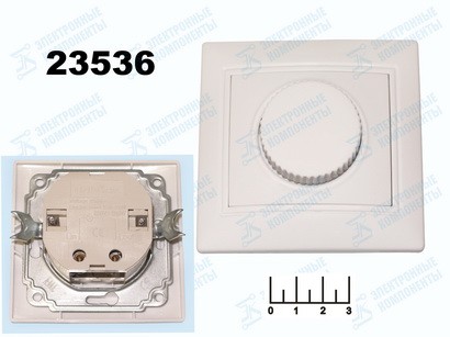 Выключатель-регулятор (диммер) 500W Universal (Севиль) белый (C0101)