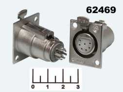 Разъем XLR гнездо 7 контактов в панель (28)