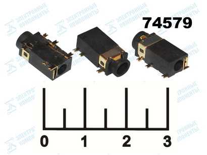 Разъем AUD 3.5 гнездо стерео на плату gold HJ01-HJ10