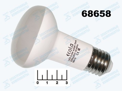 Лампа светодиодная R63 220V 9W E27 4200K белый Ecola (63*102) G7KV90ELC
