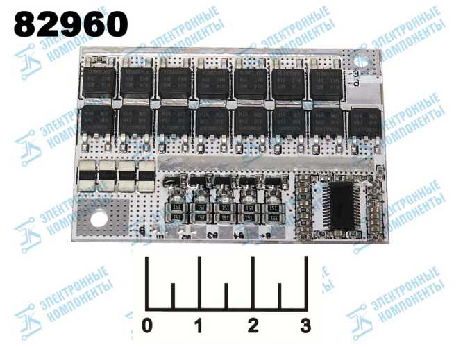 Контроллер заряда для литиевых элементов 18.5V 100A BMS 5S (3S/4S/5S) №304 с балансиром