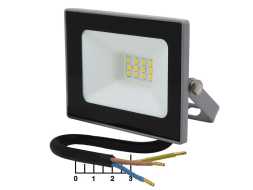 Прожектор светодиодный 220V 10W 12LED 4000K белый Народный IP65 (SQ0336-0280)