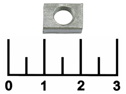 Гайка прямоугольная М6 11*8*4 мм (1 штука)