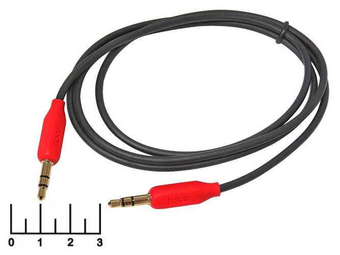 Шнур AUD 3.5-AUD 3.5 стерео 1м gold пластик Hoco UPA11 (AUX)