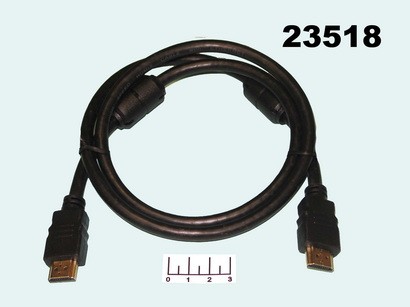 ШНУР HDMI-HDMI 1М GOLD ПЛАСТИК (ФИЛЬТР) PROCONNECT/D-COLOR 1.4A
