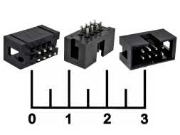 Разъем 8pin штекер на плату шаг 2.54мм BH-08 2*4