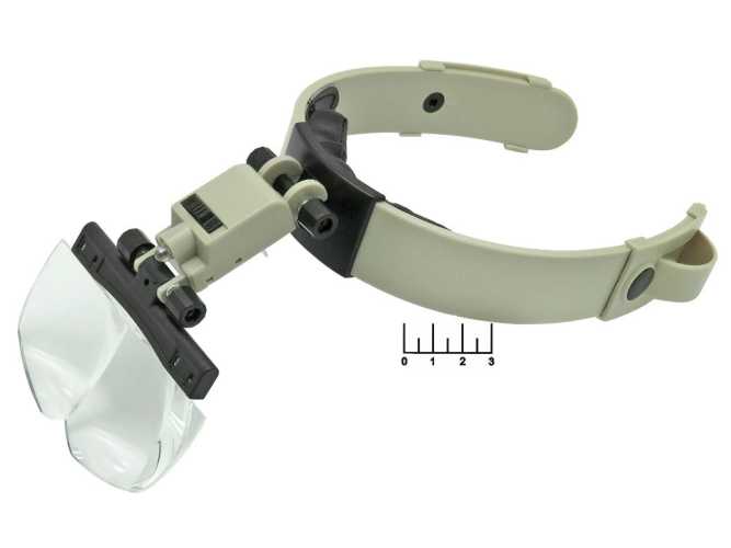 Очки радиомонтажника с подсветкой сменные стекла (1.2*/1.8*/2.5*/3.5*) OT-INL11