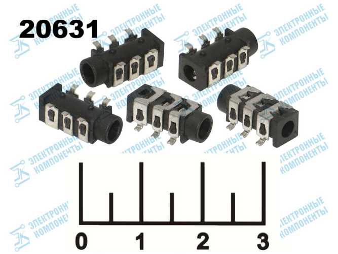 Разъем AUD 3.5 гнездо стерео на плату