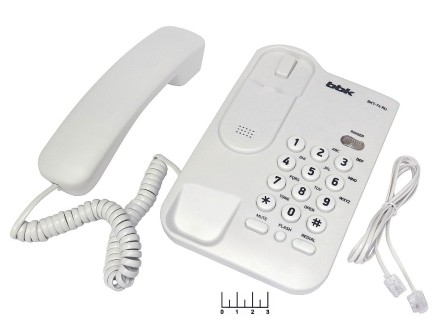 Телефон проводной BBK BKT-74 RU (белый)
