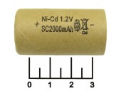 Аккумулятор 1.2V 2A Ni-CD (010198M(1.2/2/42))