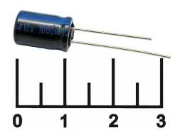 Конденсатор электролитический ECAP 1000мкФ 10В 1000/10V 0812 105C (TK)