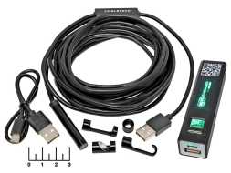 Видеокамера USB инспекционная 8LED 8мм 5м Wi-Fi эндоскоп See Anywhere
