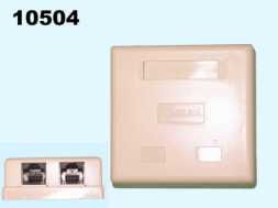 Розетка-2 для компьютерной сети 5-категории (03-0151)