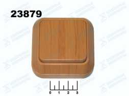 Выключатель 1-клавишный накладной Makel дуб (45301)