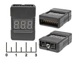 Индикатор заряда для литиевых элементов 0.01V 1-8S BX-100