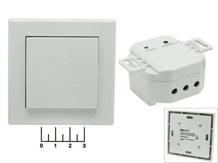 Выключатель электрический одноканальный беспроводной + приемник TDM РВ1-М1.1 (SQ1508-0217)
