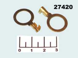 Клемма кольцевая 12мм латунь DJ431-12B