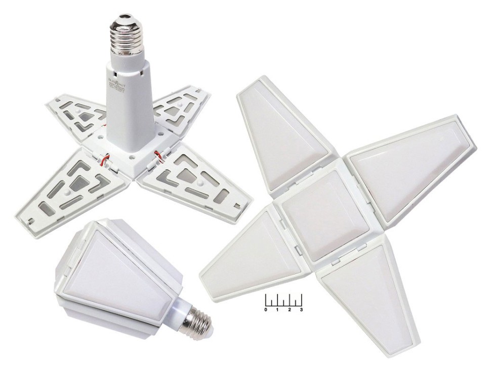 Лампа светодиодная 220V 40W E27 6500K белый холодный трансформер 5 ламп CP-2021