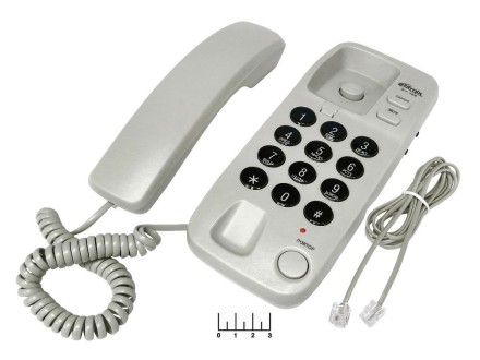 Телефон проводной Ritmix RT-100 (серый)