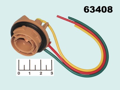 Патрон для лампы BA15D на проводе 2 контакта (1157-3)