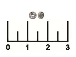 Подшипник 1.5*4*1.2 681XZZ закрытый