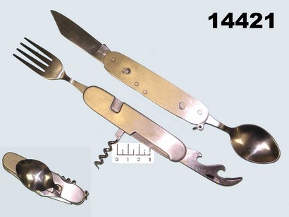Инструмент складной карманный 526A (вилка+ложка+нож) (Multi Tools)