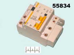 Дифавтомат 25A/30мA 1П+N АД-12 ИЭК (6 контактов)