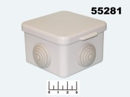 Коробка распределительная 65*65*50 4 входа Uplast/TDM IP54 (030-036)