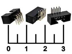 Разъем 8pin штекер на плату шаг 2мм угол BH2-08R 2*4