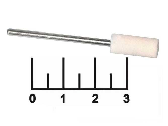 Бор для полировки 2.3мм цилиндр (мини) фетр (войлок) белый