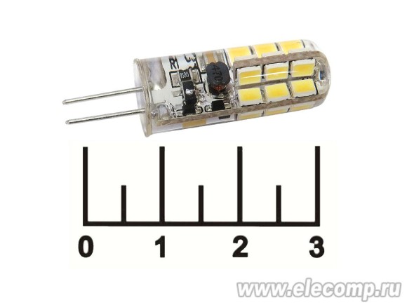 Лампа светодиодная 12V 1.5W G4 4000K белый LED 24 ЭРА (120lm)