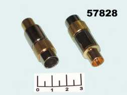 Разъем TV штекер gold (4-106G)