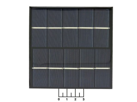 Солнечная батарея 100*100мм 5V 3W